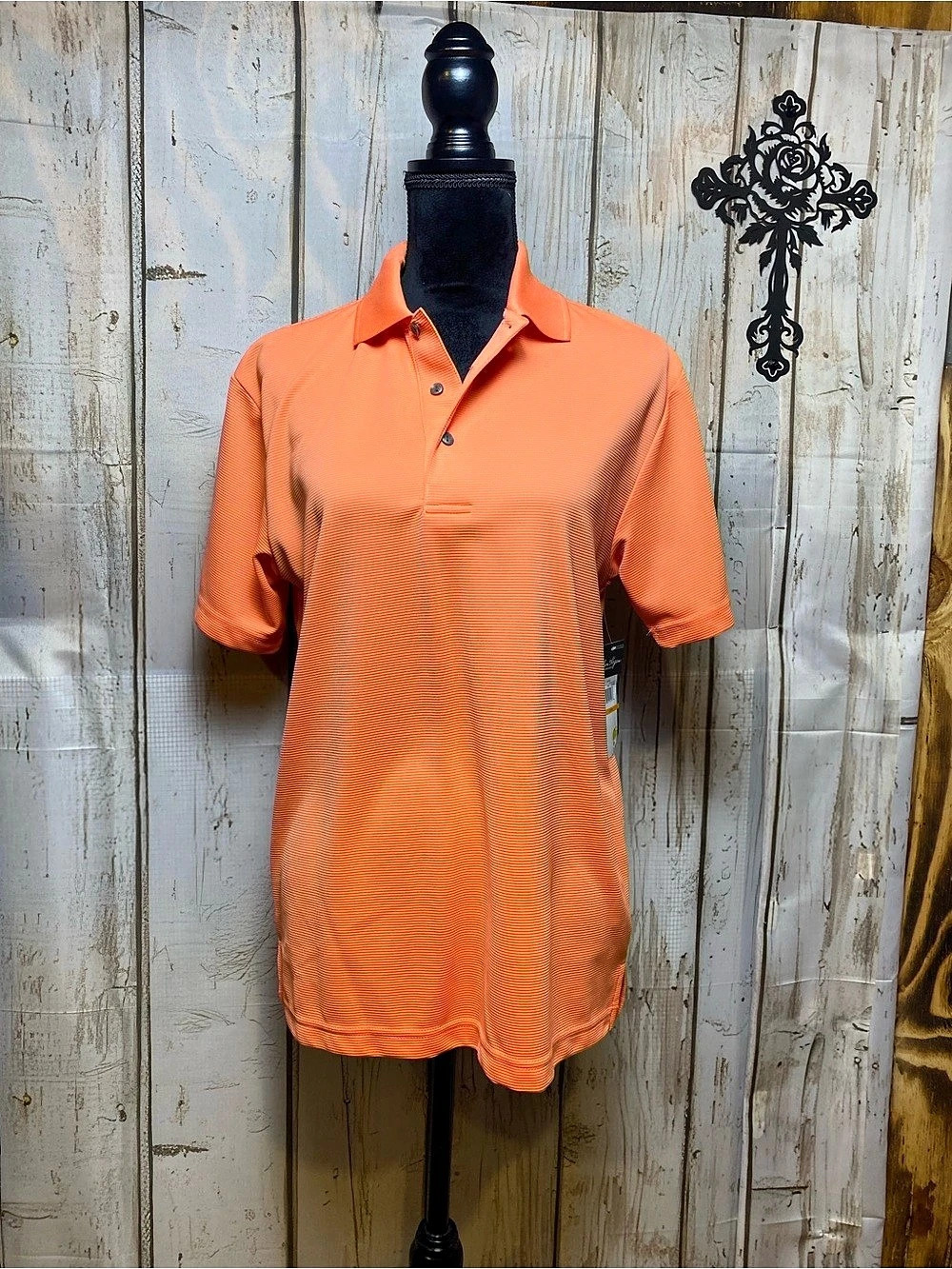 Ben Hogan Performance Solid Polo Men's Orange Sz-SP